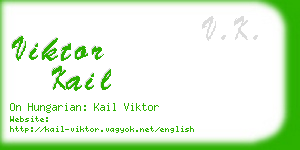 viktor kail business card